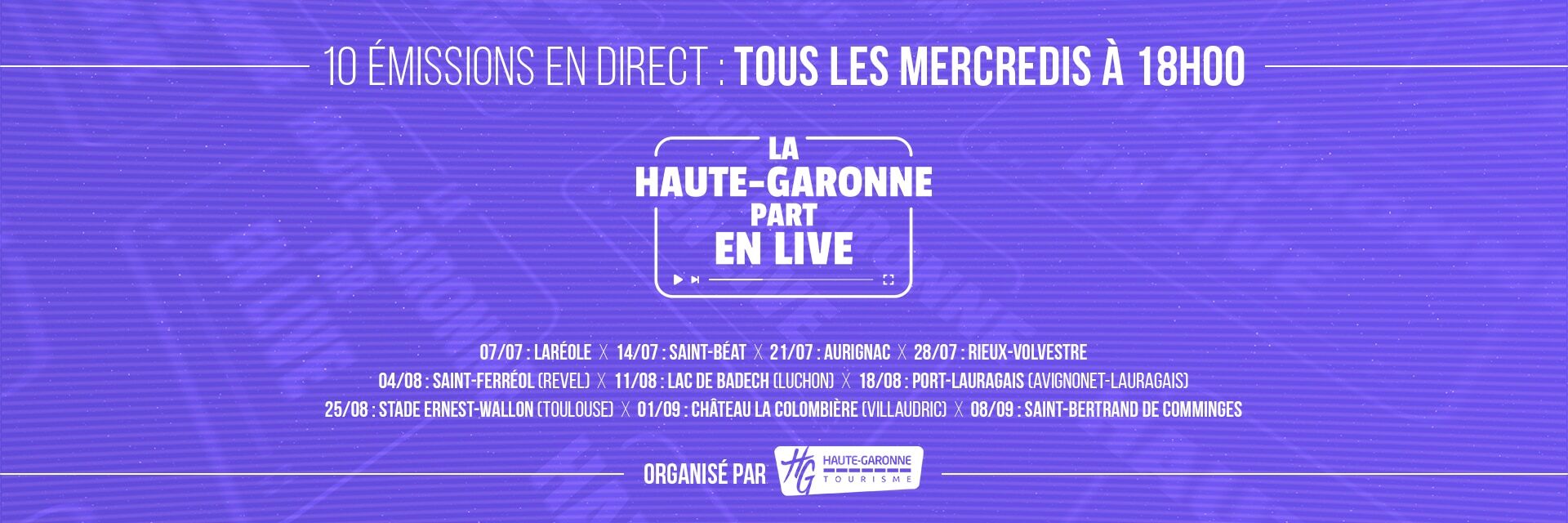 La Haute-Garonne part en Live
