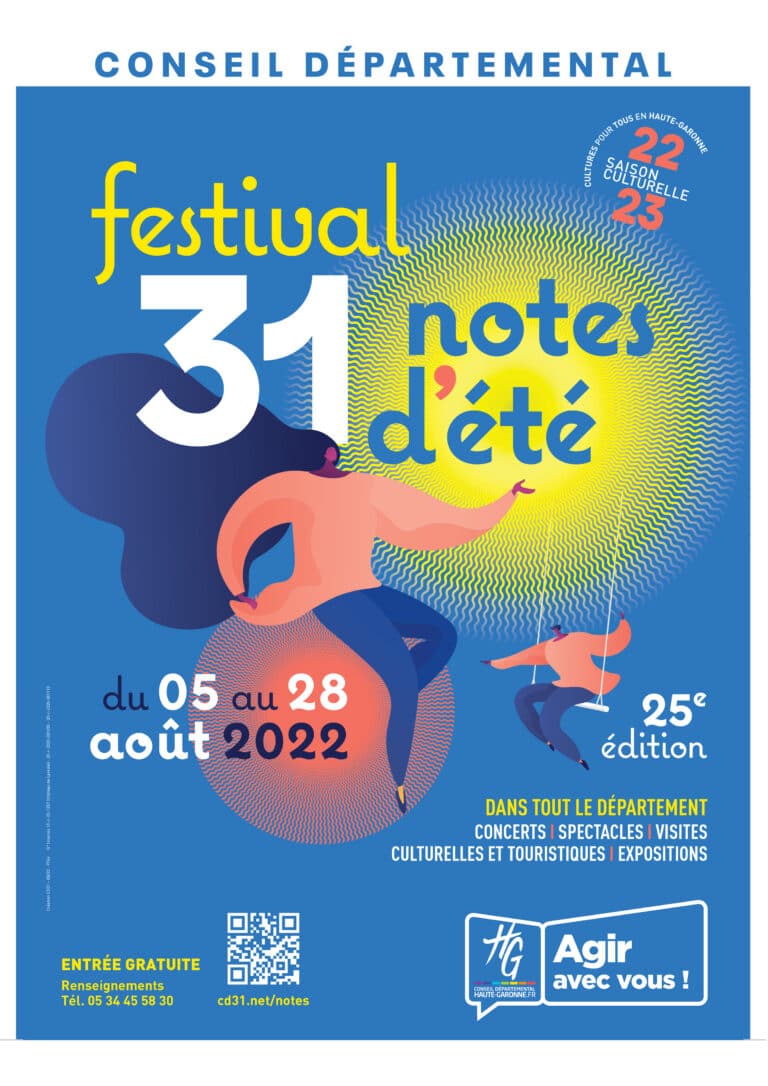 Affiche Festival 31 Notes d'été-2022