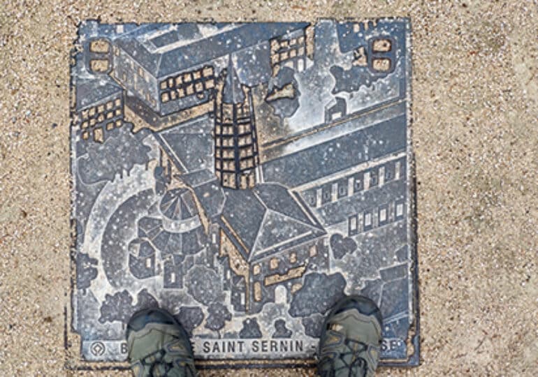 Via Garona: Plaque fonte Saint-Sernin- Olivier Bleys